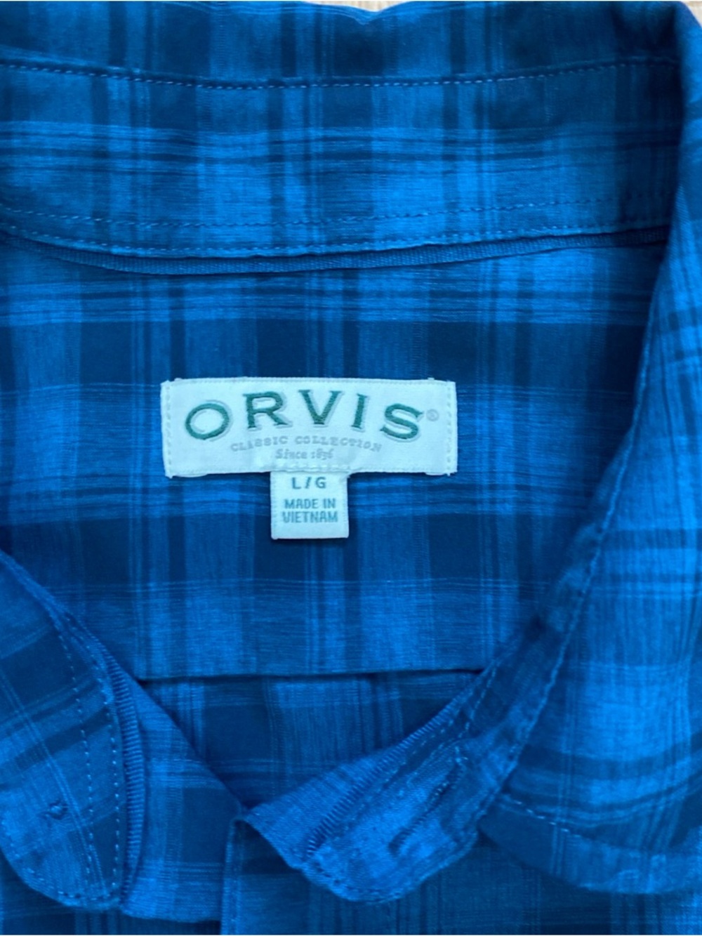 Lot 2 ORVIS Tech Work Shirt Mens Large Button Up Short Sleeve Polyester - Picture 12 of 15